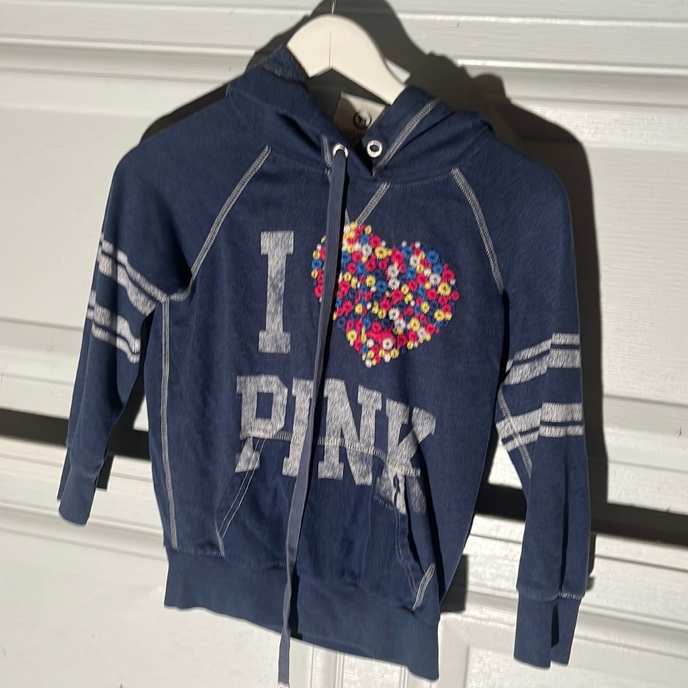 pink hoodie